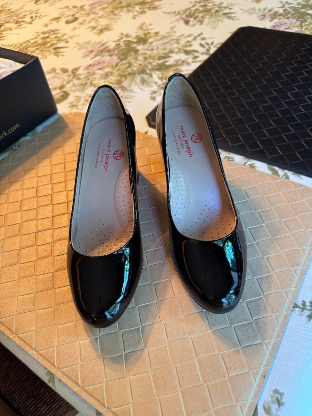 Marc Joseph Midtown Pump Black Soft Patent Leather Shoe 8
